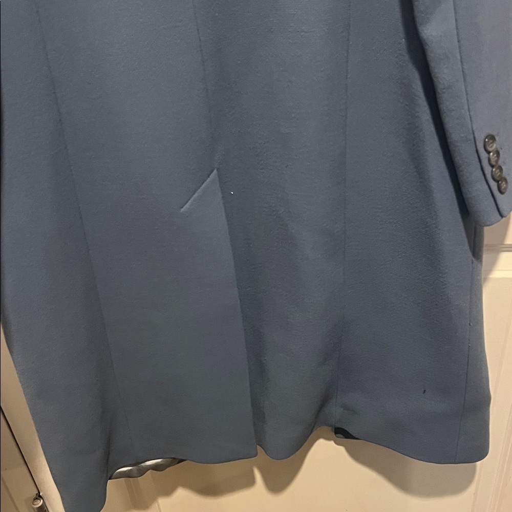 Blue Button-Up Coat - Picture 6 of 7